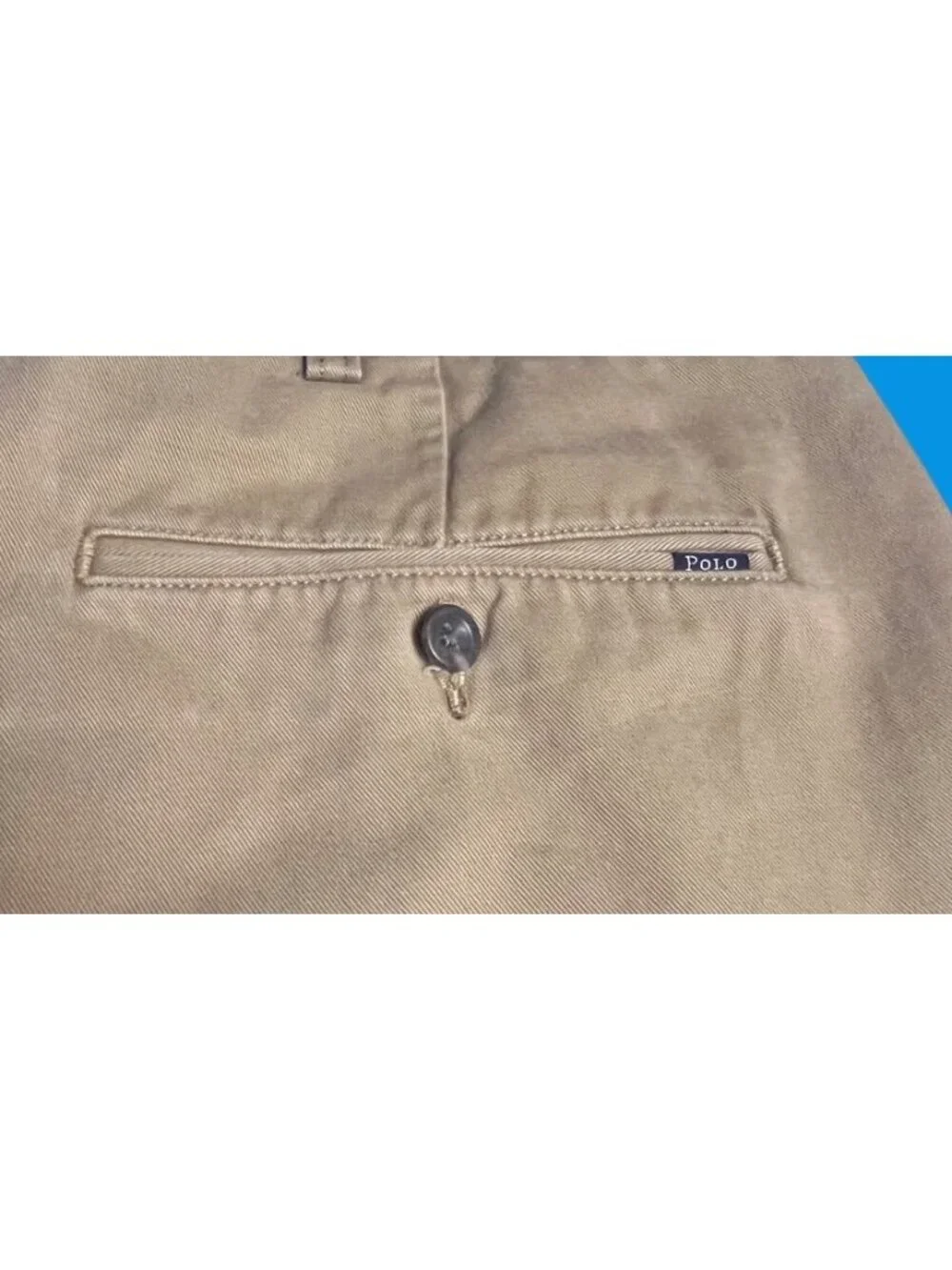Polo Ralph Lauren Mens Classic Fit Khaki Chino Shorts 40T 100% Cotton Tall Long